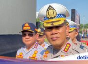 Die Polizei überwacht illegale Fahrer auf der CFN-Straße Sudirman-Thamrin, beachten Sie den offiziellen Parkplatz