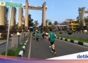 Autofreie Nacht im Stadionbereich Pakansari Cibinong, das ist die Verkehrstechnik