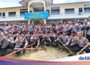 Der Chef der nationalen Polizei überprüft die Reinigung von Schulen und Jagdgebieten der Polizei in Aceh Tamiang