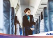 Der Moment, in dem eine falsche Flugbegleiterin zusammenzuckt, als sie von der Besatzung der Batik Air gefragt wird