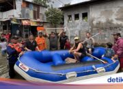 287 Familien in Bintara Bekasi von Überschwemmung betroffen, Wasserstand erreicht 80 cm