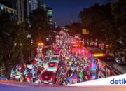 Die Überschwemmungen auf der Jalan DI Pandjaitan sind heute Abend nicht zurückgegangen, der Verkehr ist blockiert