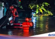 81 RT und 15 Straßen in Jakarta gehen heute Abend immer noch überschwemmt zurück und gehen allmählich zurück