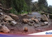 Erdrutsch auf der Jalan Cibubur CBD Bekasi, Zugang vorübergehend geschlossen