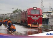 23 Zugfahrten aufgrund von Überschwemmungen in Pekalongan abgesagt, hier ist die Liste