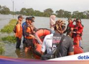 ODGJ in Serang verschwindet bei der Verteilung von Grundnahrungsmitteln im Bewässerungsfluss