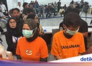 So sieht eine als Gefangene verkleidete Frau in Makassar aus, die ihren Mann dazu zwingt, einen Arbeiter zu vergewaltigen