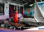 BPBD enthüllt den Auslöser dafür, dass die Decke eines Grundschulraums in Nord-Jakarta einstürzt, wenn Schüler MBG essen