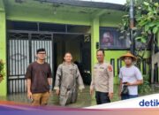 Die Polizei von Serang richtet in Serang eine öffentliche Küche für die von der Überschwemmung betroffenen Bewohner ein