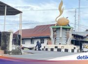 Es gibt einen mysteriösen Rucksack am Parepare Coconut Tunas Monument, Gegana Deployed